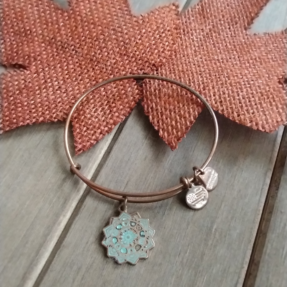 Alex and Ani Heart Chakra Charm Bangle Bracelet